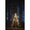 EMOS Lighting DCTW02 LED vánoční strom kovový, 180 cm, venkovní i vnitřní, teplá bílá, časovač
