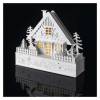 EMOS Lighting DCWW06 LED vánoční domek dřevěný, 28 cm, 2x AAA, vnitřní, teplá bílá, časovač