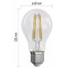 EMOS Lighting ZF5147.3 LED žárovka Filament A60 / E27 / 3,8 W (60 W) / 806 lm / teplá bílá
