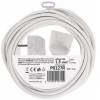 EMOS P0127R Predlžovací kábel 7 m / 1 zásuvka / biely / PVC / 1,5 mm2