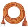 EMOS P01320R Dvojžilový pohyblivý kábel 20 m / 1 zásuvka / oranžová / PVC / 230 V / 1,5 mm2