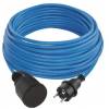 EMOS P01520W Počasí odolný prodlužovací kabel 20 m / 1 zásuvka / modrý / silikon / 230 V / 1,5 mm2