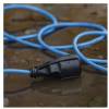 EMOS P01520W Počasí odolný prodlužovací kabel 20 m / 1 zásuvka / modrý / silikon / 230 V / 1,5 mm2