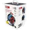 EMOS P08525W Počasí odolný prodluž. kabel na bubnu 25 m / 4 zásuvky / modrý / silikon / 230 V / 1,5 mm2