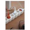 EMOS P1523R Prodlužovací kabel 3 m / 5 zásuvek / s vypínačem / bílý / PVC / 1,5 mm2