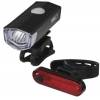 EMOS P3923 LED přední + zadní nabíjecí svítilna na kolo P3923, 90 lm