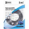 Emos SD0105 HDMI 1.4 high speed kabel ethernet A vidlice - A vidlice 5m