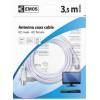 EMOS SD3003 Anténní koaxiální kabel stíněný 3,5m - rovné vidlice