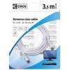 Emos SD3103 Anténní koaxiální kabel stíněný 3,5m - úhlová vidlice
