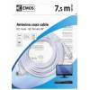 Emos SD3107 Anténní koaxiální kabel stíněný 7,5m - úhlová vidlice