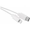EMOS SM7015W Nabíjací a dátový kábel USB-C 2.0 / Lightning MFi, 1 m, biely