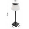 EMOS Z7630B LED stolní lampa KATIE, černá