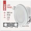EMOS ZD1312 LED panel 2v1 82mm, kruhový přisazený/vestavný, 5,5W neut.b.