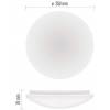 EMOS ZM3405 LED luminaire TIVI, round white 5,2W, IP44, neutral white