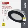 EMOS ZV1164 LED bodové svítidlo LORI 4,5W 345LM IP65 CCT černá
