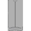 Lucis RONDO 1x40 W ZT.221.R450 EVG závěsné ∅ 450mm