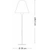 Massive 180953 Vonkajšia stojacia lampa ideal lux itaca pt1 169,5cm ip44