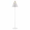Nordlux NL 46234001 NORDLUX 46234001 Strap - Designová stojací lampa s koženým popruhem 154 cm, bílá