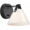 Nordlux NL 46241003 NORDLUX 46241003 Strap - Skleněná designová lampička 17cm, černá