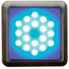 Panlux D2/NM DEKORA 2 dekorativní LED svítidlo, nerez - modrá
