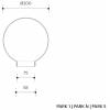 Panlux ZOM-N-20/C PARK N zahradní nástěnné svítidlo na zeď, černá - mléčná