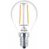 LED žárovka E14 malá baňka čirá náhrada 60W žárovky spotřeba 6.5W barva 2700°K nestmívatelné