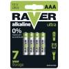 Raver B7911 Alkalická baterie RAVER LR03 (AAA), blistr