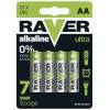 Raver B7921 Alkalická baterie RAVER LR6 (AA), blistr