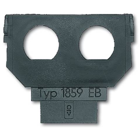 ABB 1764-0-0109 Nosná maska - 2x zásuvka UHF čierna