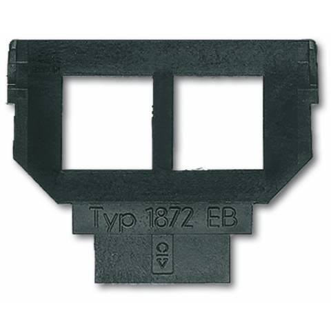 ABB 1764-0-0281 Maska nosná - 2x 6 či 8pólová zásuvka Avaya (MPS100E, MGS200) černá