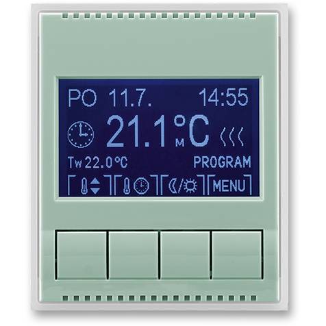 ABB 3292E-A10301 22 termostat univerzální programovatelný agáve-ledová bílá