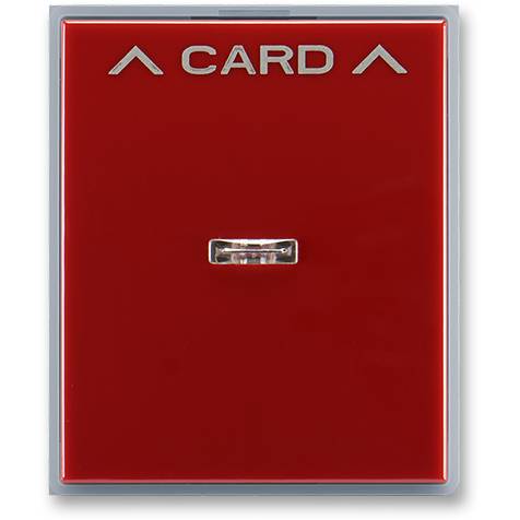 ABB 3559E-A00700 24 Element Kryt spínače kartového karmínová/led. šedá