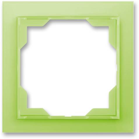 3901M-A00110 42 ABB Neo rámeček jednonásobný bílá ledová zelená