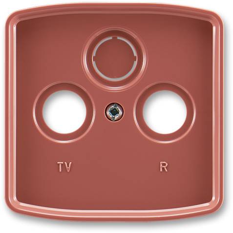 ABB 5011A-A00300 R2 Kryt zásuvky televizní, rozhlasové (a satelitní) vřesová červená