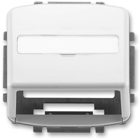 ABB 5014A-A100 B Kryt komunikačnej zásuvky (pre nosič masky) biely