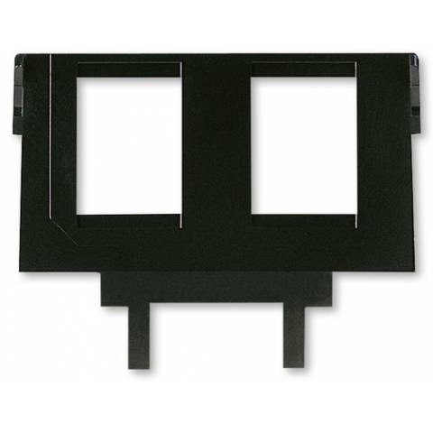 ABB 5014A-B1018 Maska nosná pro 2 komunikační zásuvky keystone černá