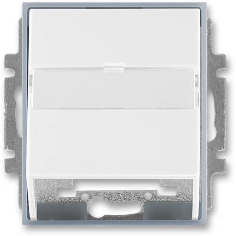 ABB 5014E-A00100 04 Element Kryt zásuvky komunikační bílá/ledová šedá