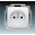 ABB 5519B-A02347 B Socket, single-way protected, with screwless. clamps, alpine white