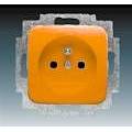 ABB 5519B-A02347 P Socket, single-way protected, with screwless. clamps, orange