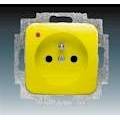 ABB 5598D-A2349Y Socket with surge protection, yellow
