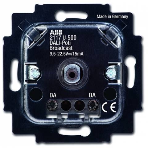ABB 6599-0-2987 Přístroj potenciometru DALI pro tlač. spínání a otoč. ovl. (2117 U-500)