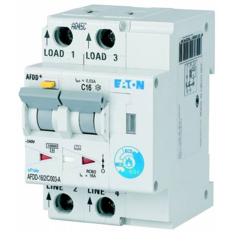 Eaton 187210 Stromschutzschalter mit Leistungsschalter AFDD-16/2/C/003-A