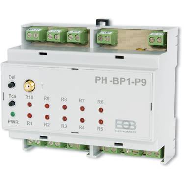 Elektrobock PH-BP1-P9 Bezdrátový 9-ti kanálový přijímač pro zónovou regulaci podlahového topení
