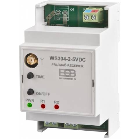 Přijímač na DIN lištu Un-5VDC WS304-2-5VDC Elektrobock