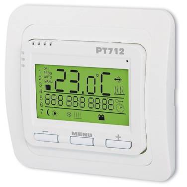 Elektrobock PT712 digitální termostat pro podlahové topení výbava bez čidla
