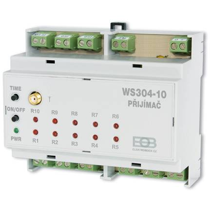 Elektrobock WS304-10 10-kanálový bezdrôtový prijímač pre spínanie spotrebičov