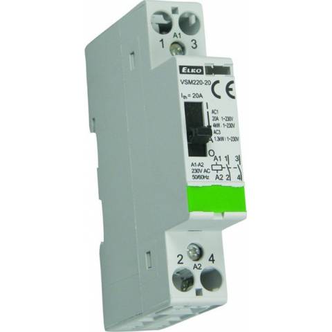Instalační stykač VS220-20 24V AC/DC