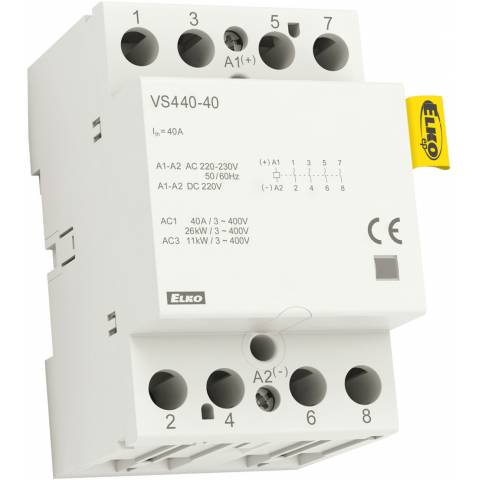 Instalační stykač VS420-40 24V AC