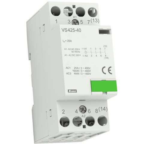 Installation contactor VS425-40 230V AC/DC