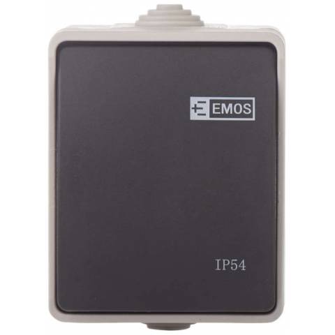 EMOS A1398 Přepínač 250 V/10 AX IP54 1 tlačítko